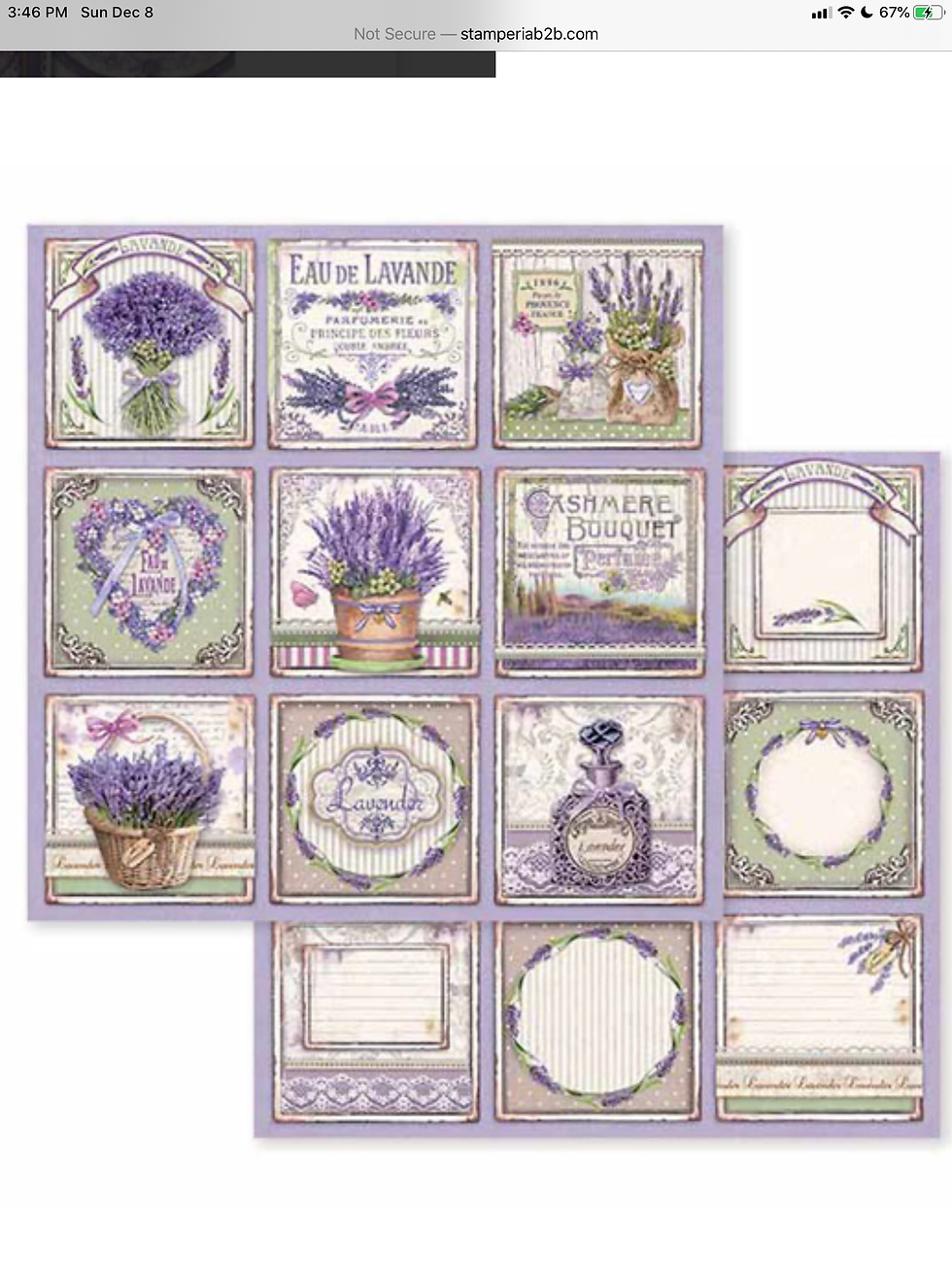 Thumbnail: REDUCED Provence 8x8 Paper Pack by Stamperia - 10 Double Sided Design Papers