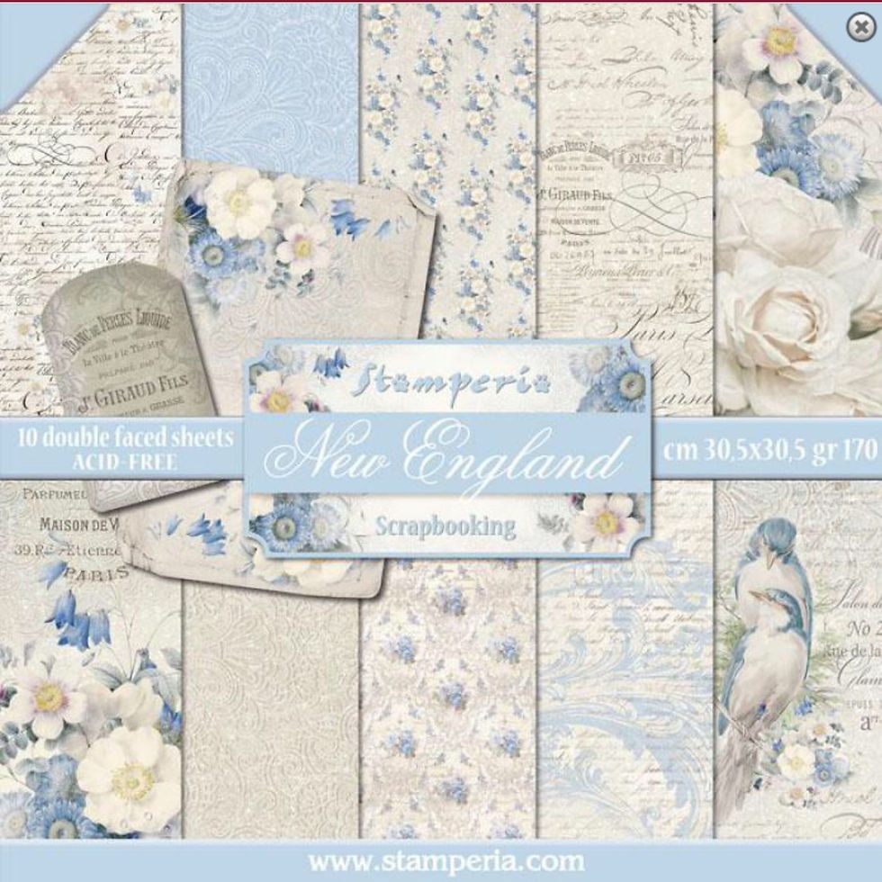 REDUCED New England by Stamperia - 12 x 12 Paper Pack