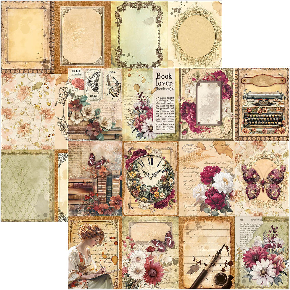 Thumbnail: Ciao Bella - Book Lovers - 12 - 12x12 Double-Sided Sheets