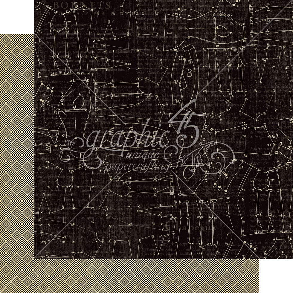 Thumbnail: REDUCED Graphic 45 - Couture - 24 - 8x8 Sheet Pad