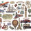 Thumbnail: Stamperia - Around the World - Die Cuts