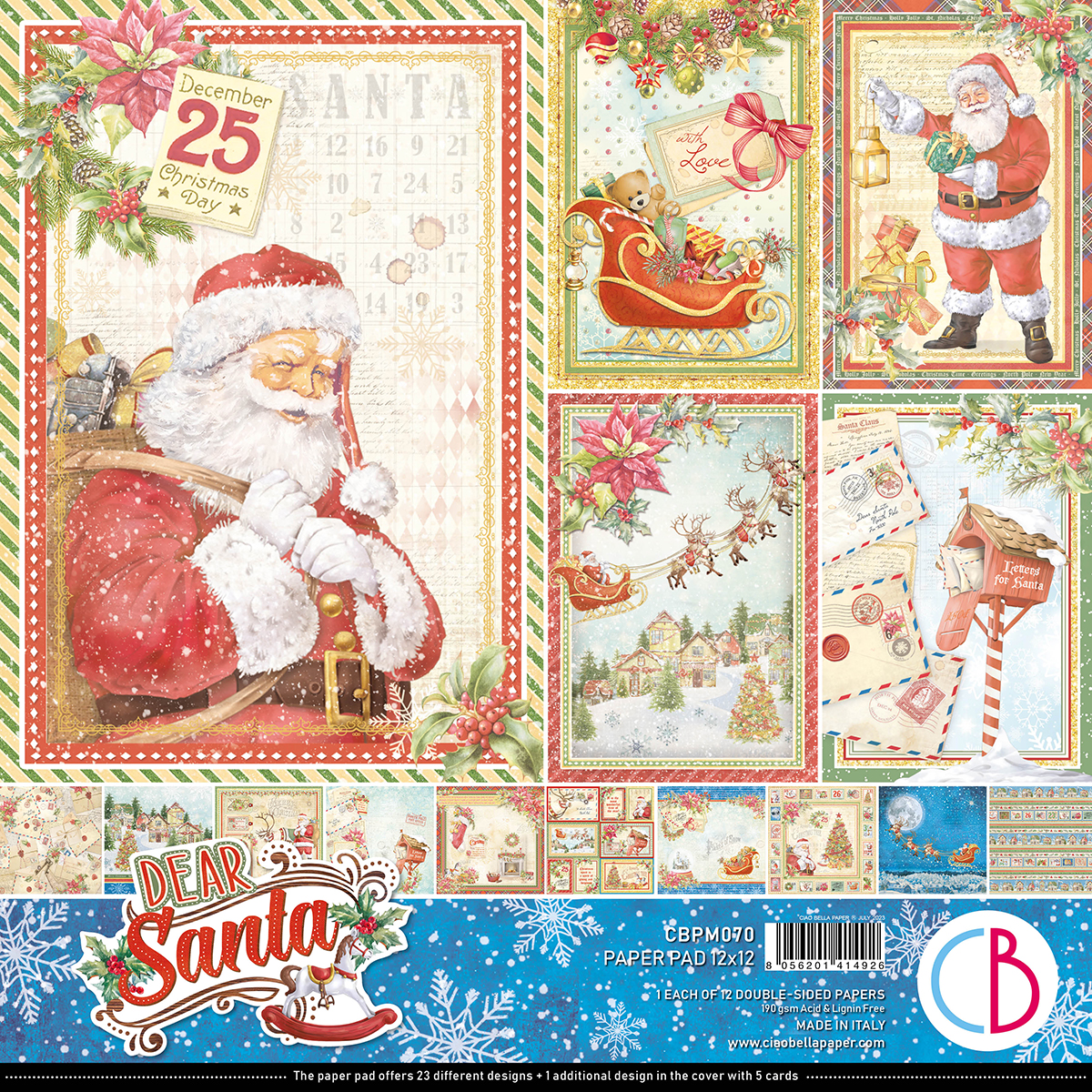Ciao Bella - Dear Santa - 12x12 Double-Sided Sheets