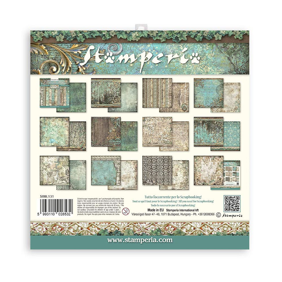 Thumbnail: Stamperia - Magic Forest - Backgrounds -10 - 12x12 Sheets + Bonus Designs
