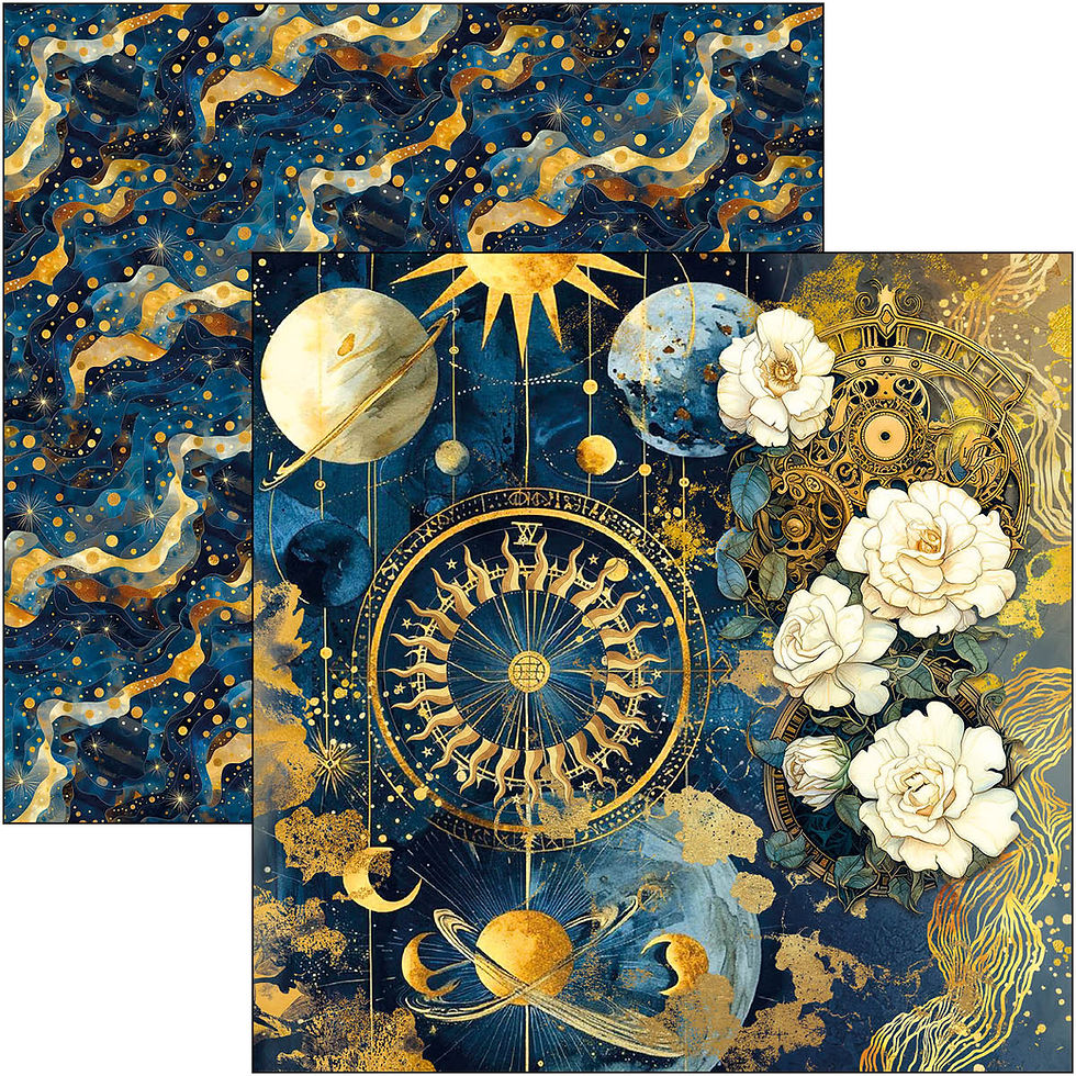 Thumbnail: Ciao Bella - Celestial - Patterns - 8 - 12x12 Sheets