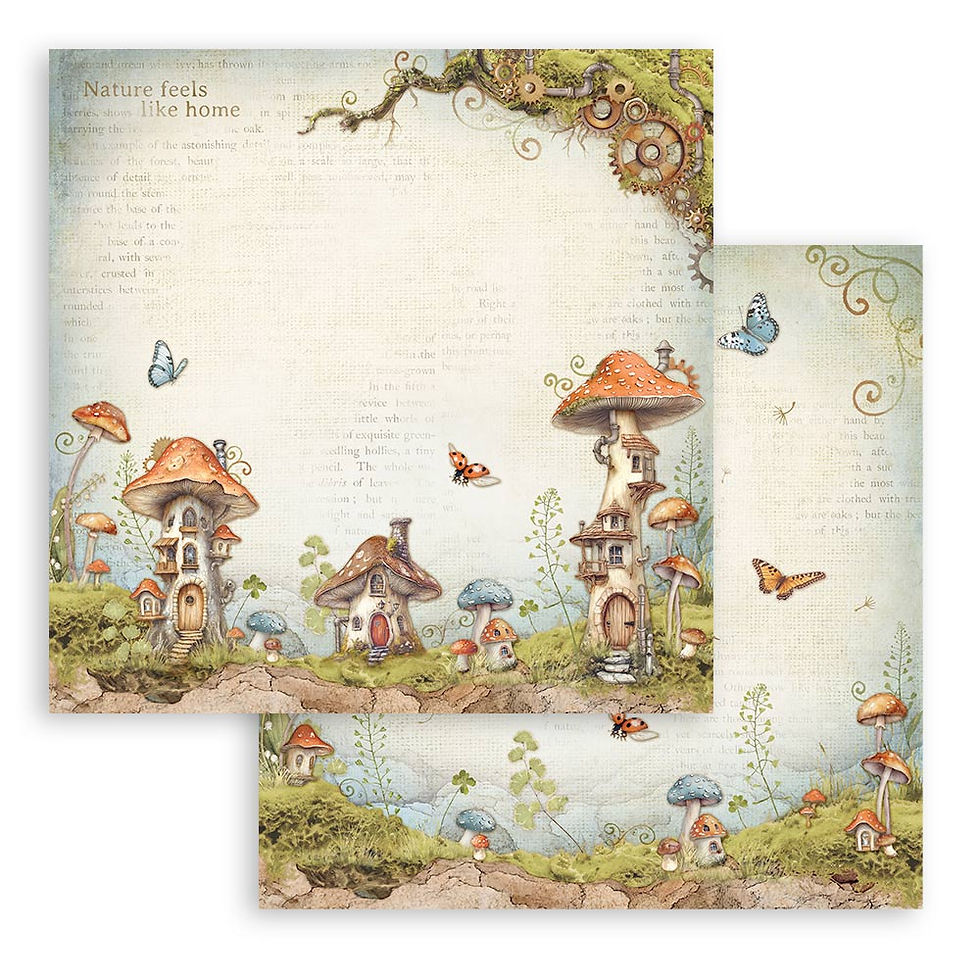 Thumbnail: Stamperia - Hidden Grove - 10 - 12 x 12 Sheets + Bonus Sheets