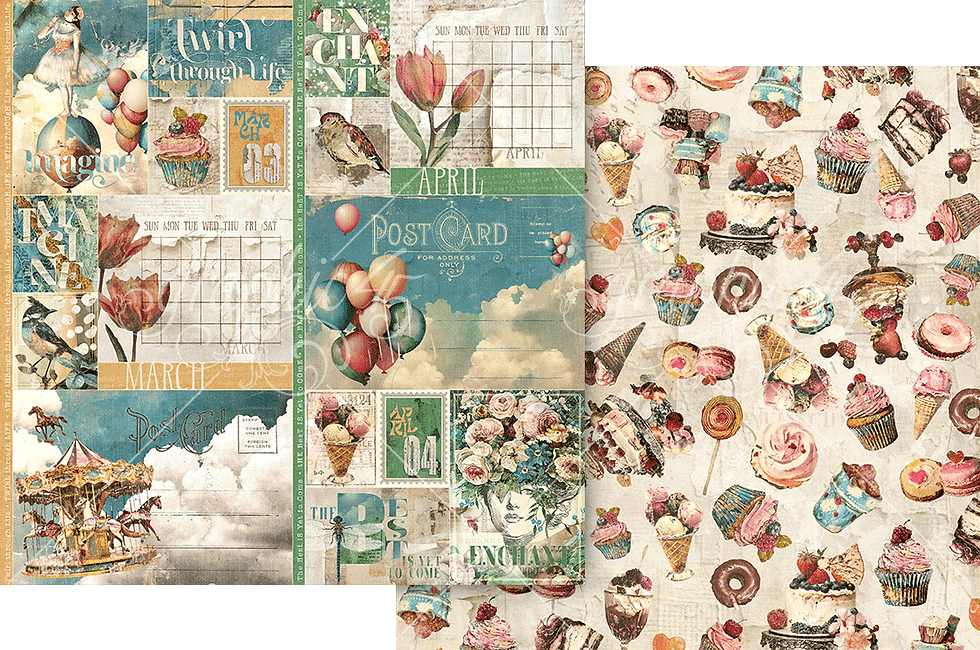 Thumbnail: Graphic 45 - Journaling Through Time - 24 - 12×12  Sheets