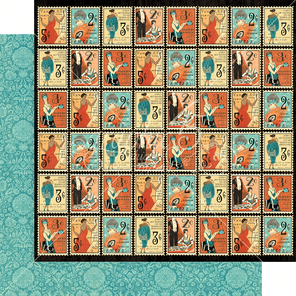 Thumbnail: REDUCED Graphic 45 - Couture - 24 - 8x8 Sheet Pad