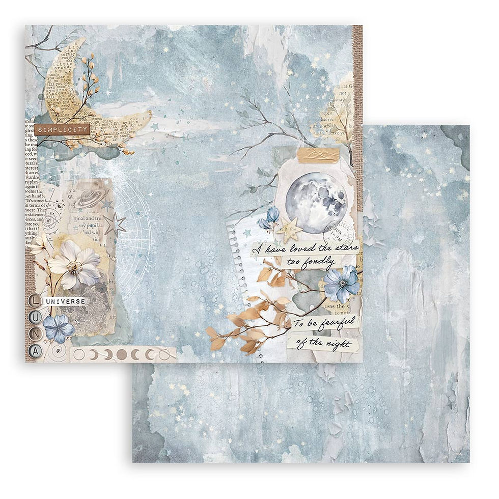 Thumbnail: Stamperia - Secret Diary - 10 - 8 x 8 Sheets + Bonus Sheets