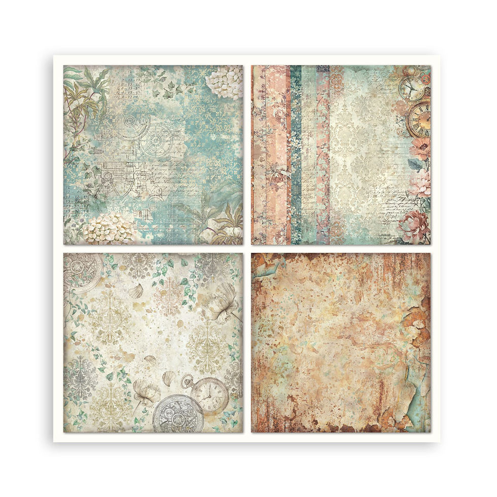 Thumbnail: Stamperia - Gardens of Time - 22 Single Sided 12x12 Sheets