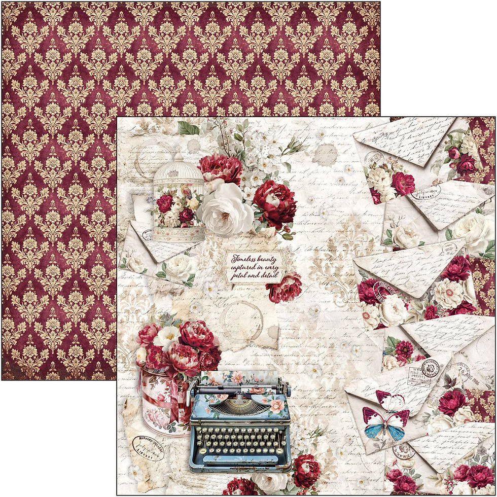 Thumbnail: Ciao Bella - Bohemian Burgundy - Patterns - 8 - 12x12 Sheets