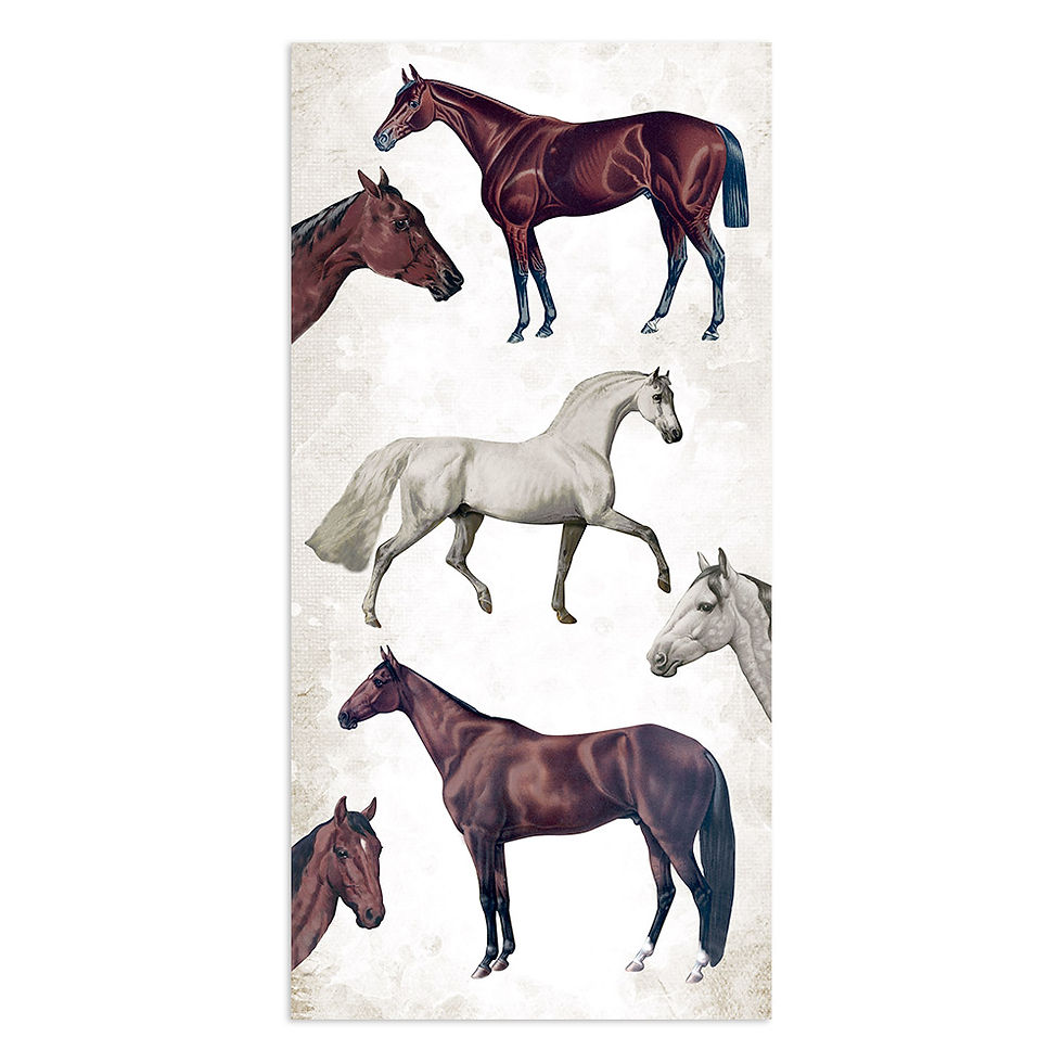 Thumbnail: REDUCED Stamperia - Horses - Collectible Sheets