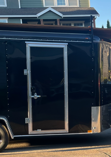 RV door upgrade with new cam lock installed by PNW Trailer Craft in Gresham, Oregon
