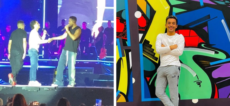 Ángel Álvarez contó cómo fue subir a cantar con Romeo Santos durante el concierto en Guatemala