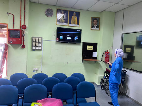 PASANG TV DI KLINIK KESIHATAN❓❓❓