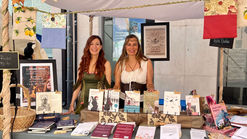 Feria Medieval en La Muela con puesto literario