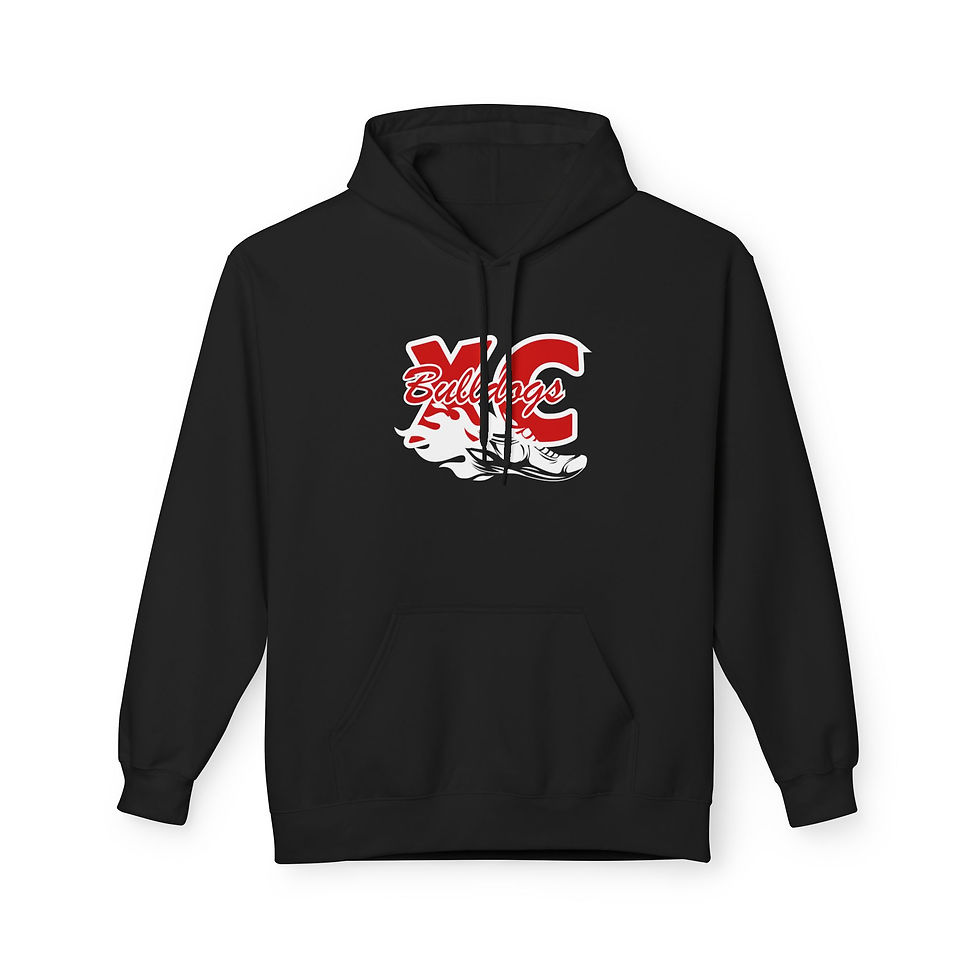 Thumbnail: Unisex Midweight Softstyle Fleece Hoodie- Bulldog cross country XC