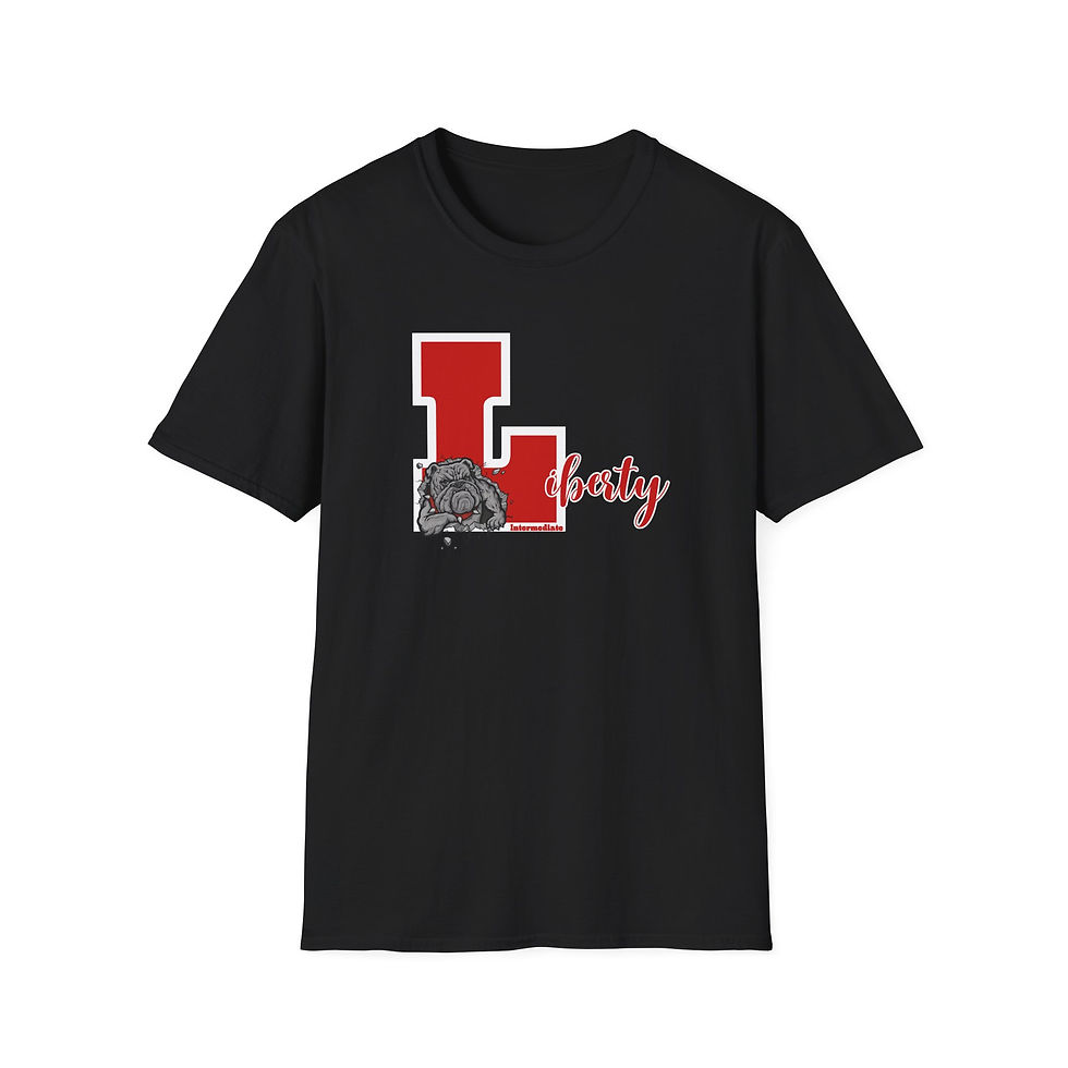 Thumbnail: Unisex Softstyle T-Shirt-Liberty L with bulldog