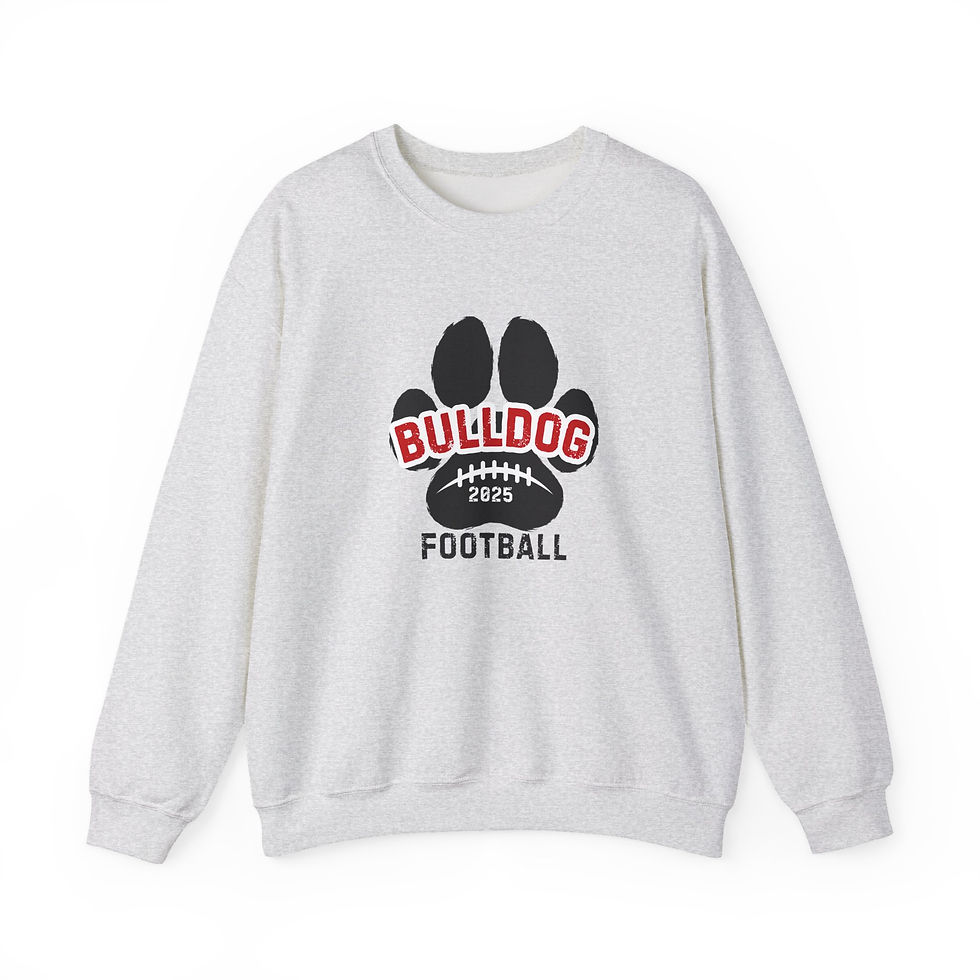 Thumbnail: Unisex Heavy Blend™ Crewneck Sweatshirt-paw prints football 