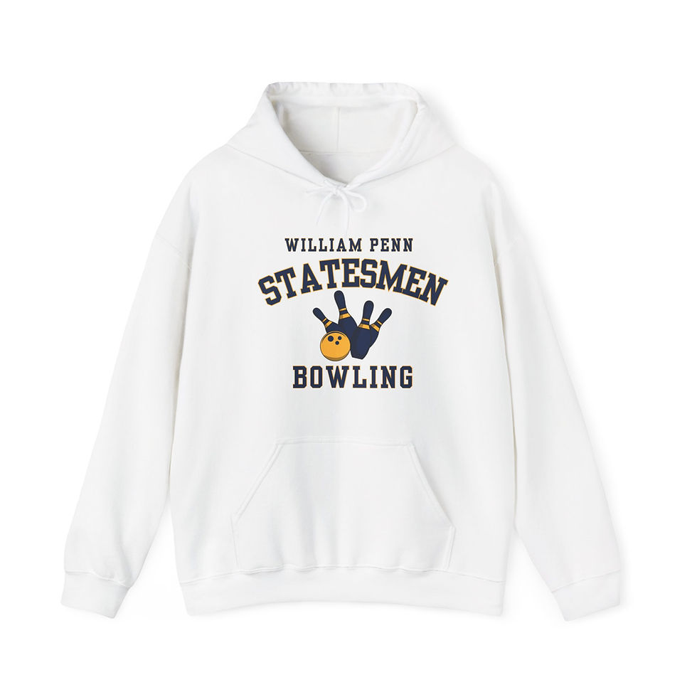 Thumbnail: Unisex Heavy Blend™ Hooded Sweatshirt- WP bowling blue pins