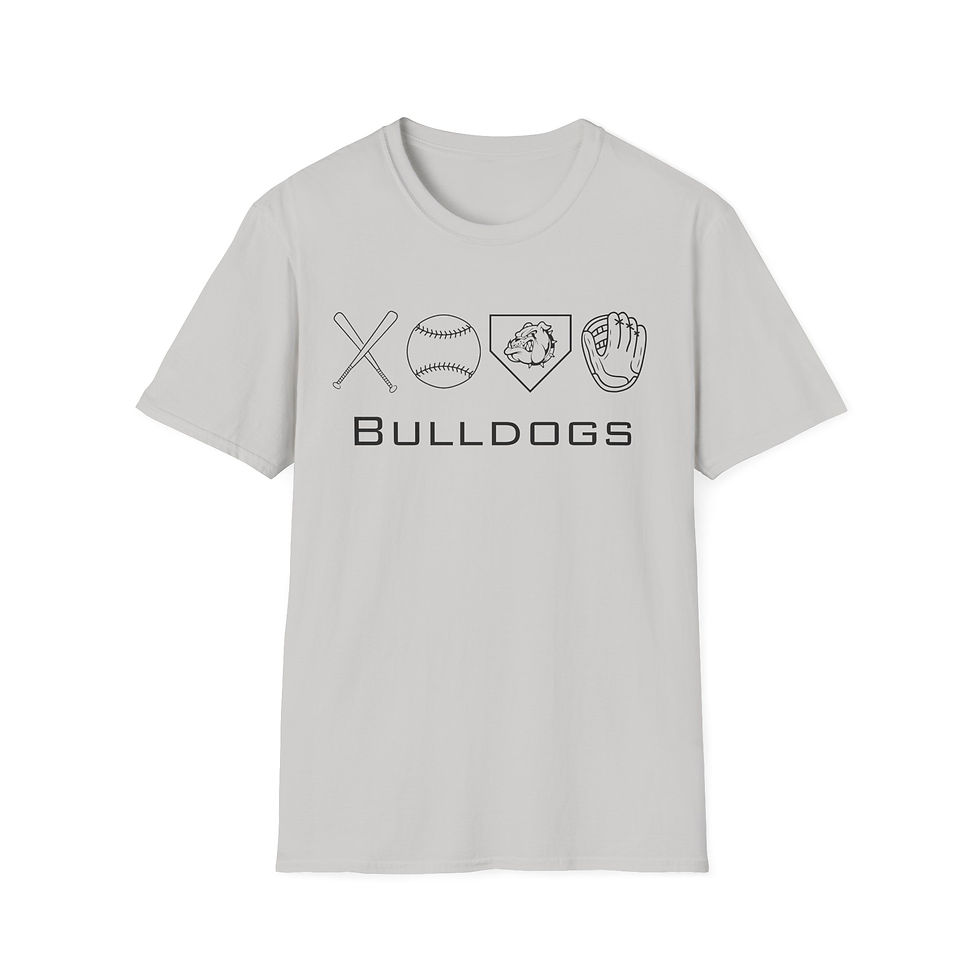 Thumbnail: Unisex Softstyle T-Shirt- love bulldogs