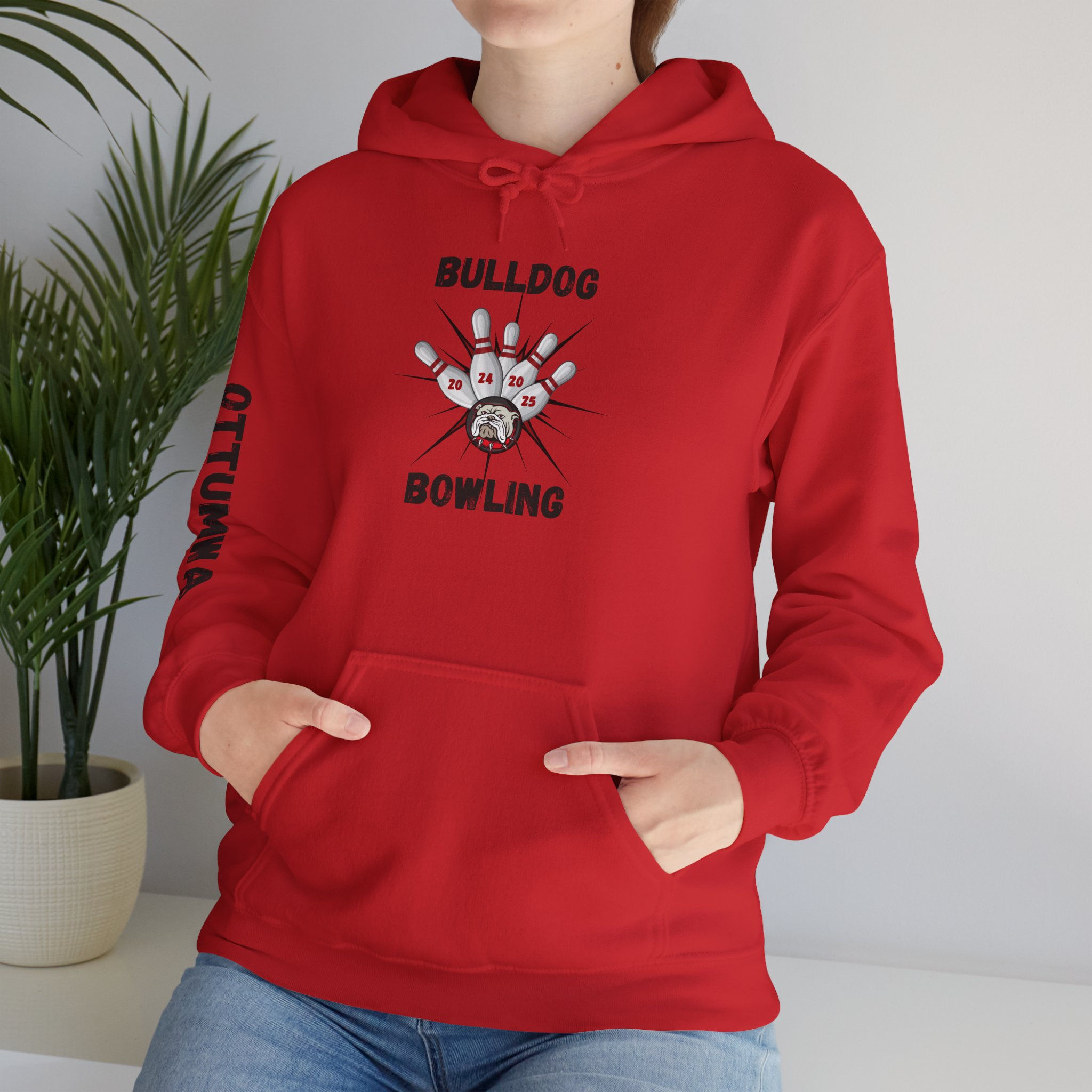 Unisex Heavy Blend™ Hooded Sweatshirt-break thru pins- black font