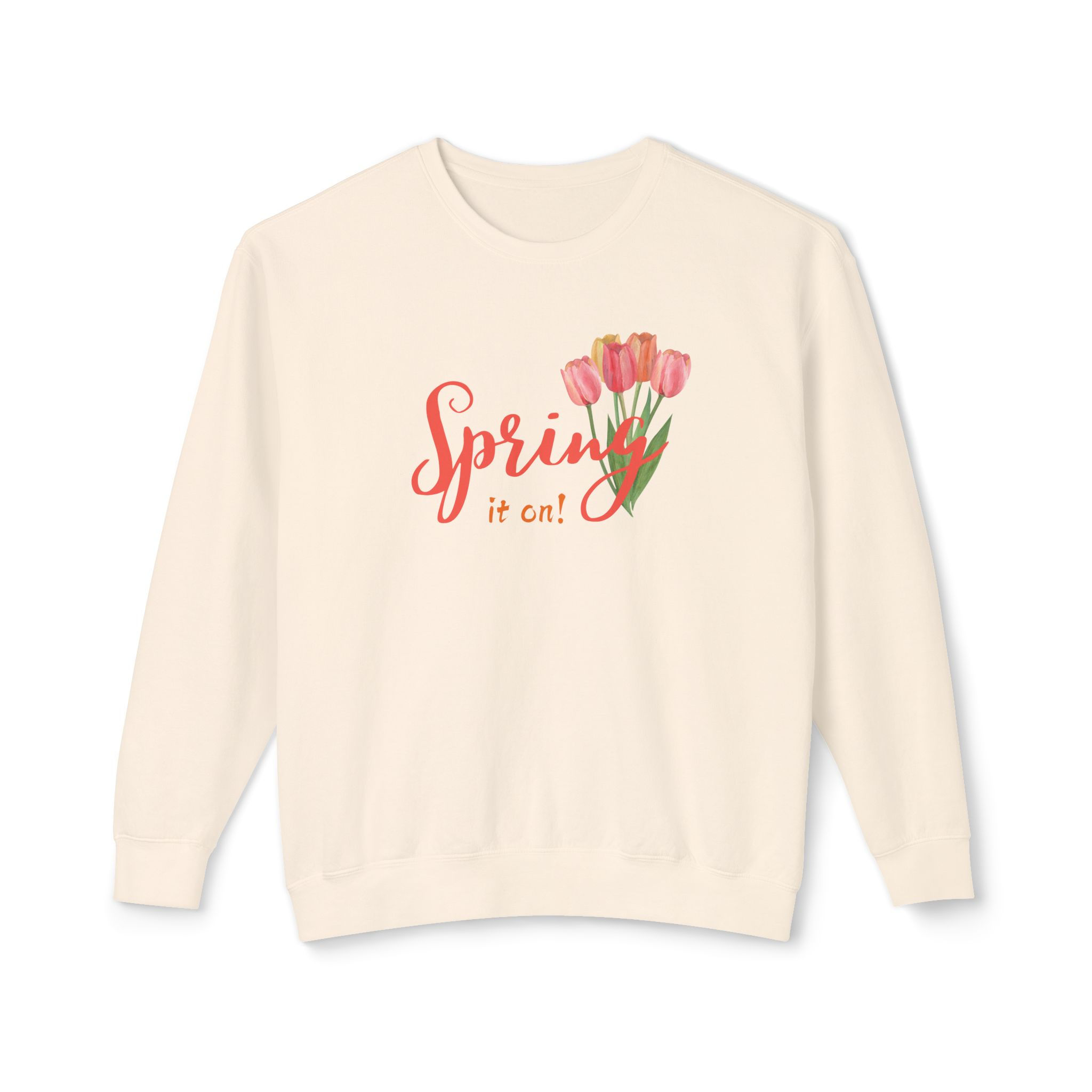 Unisex Lightweight Crewneck Sweatshirt-Spring it on