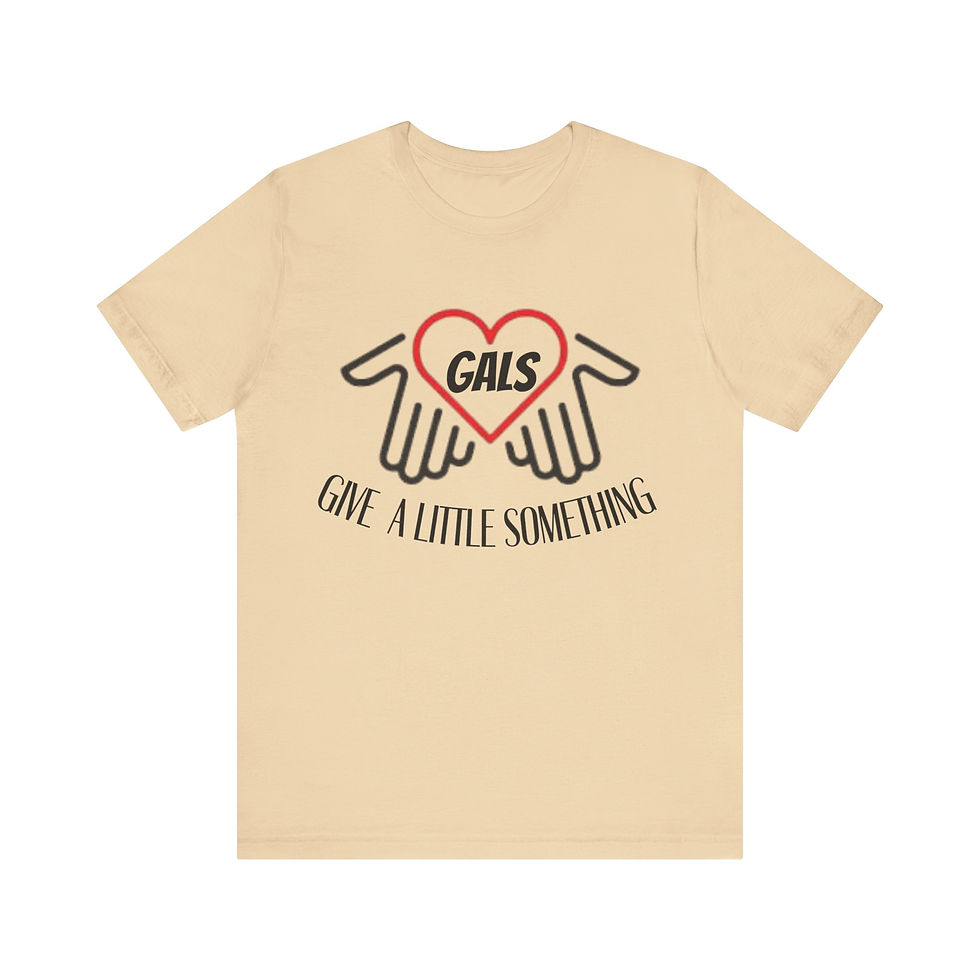 Thumbnail: Unisex Jersey Short Sleeve Tee- hands and heart black and red