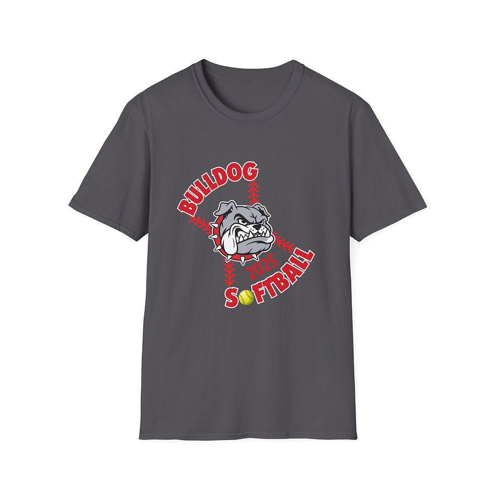 Thumbnail: Unisex Softstyle T-Shirt- Bulldogs Softball 