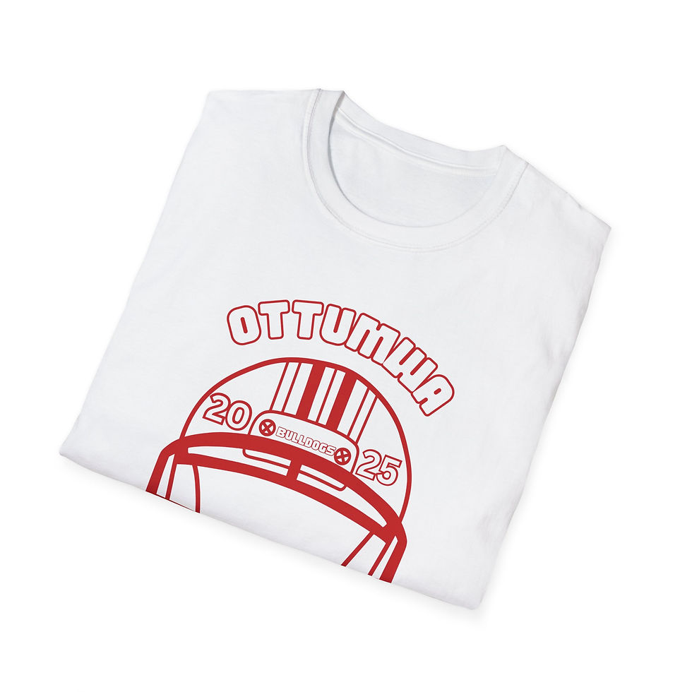 Thumbnail: Unisex Softstyle T-Shirt-Bulldogs football helmet