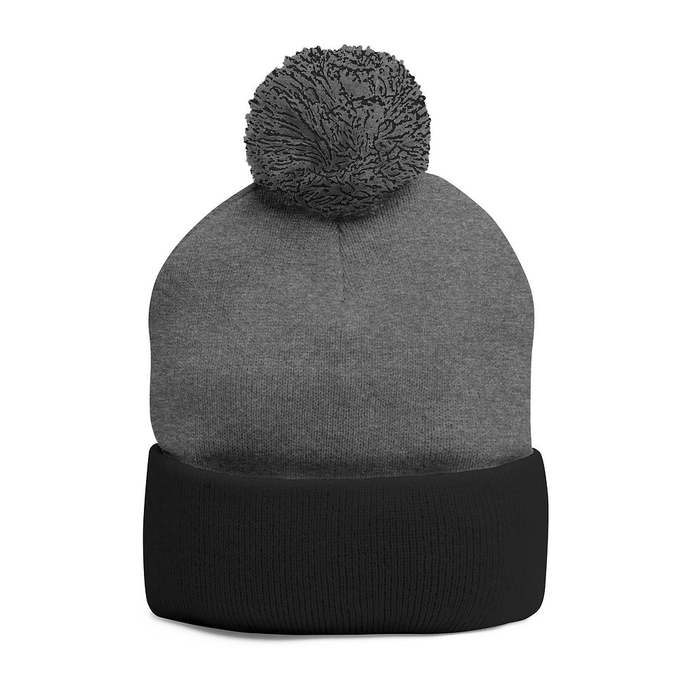 Thumbnail: Pom-Pom Knit Cap (Embroidery)- Nebraska youth tour