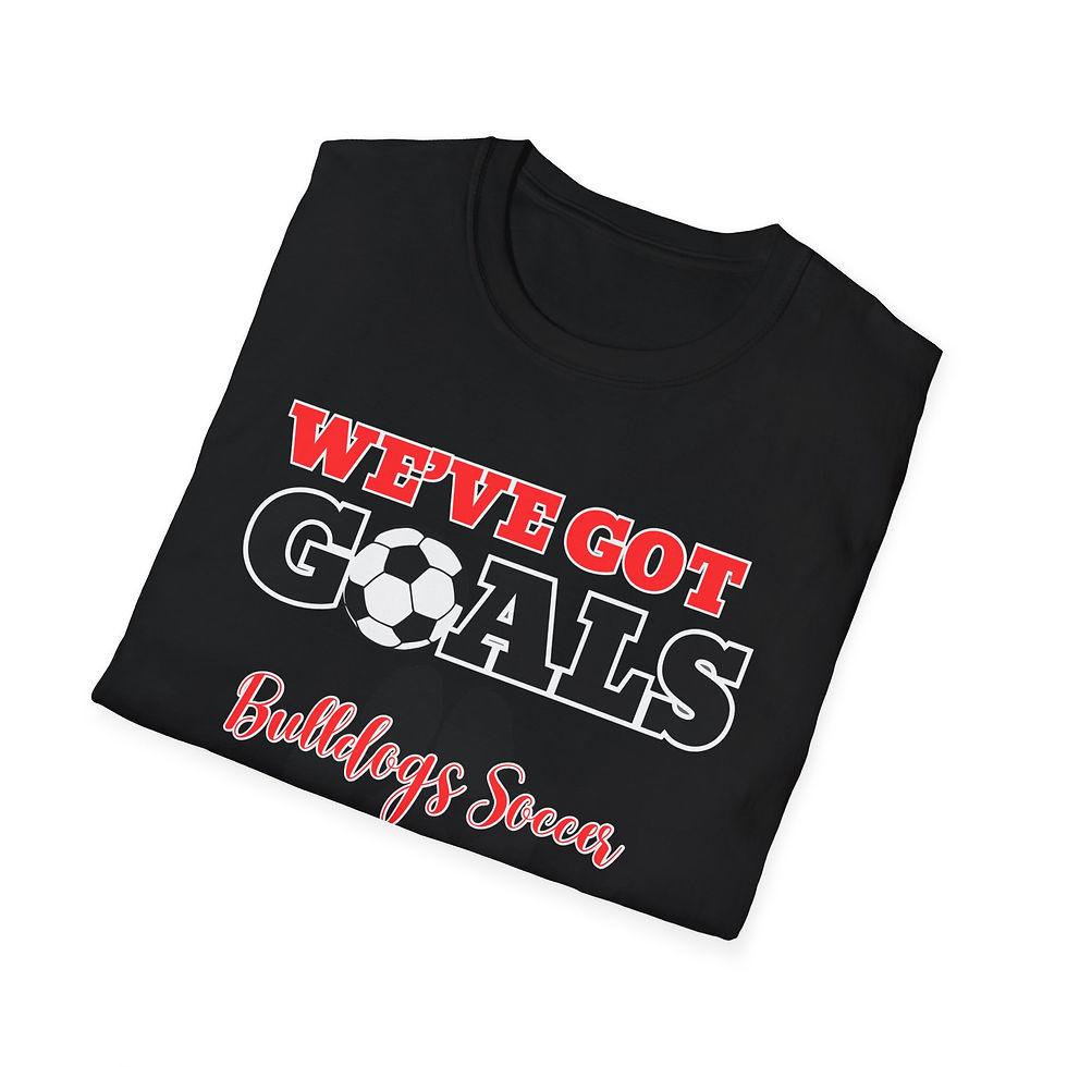 Thumbnail: Unisex Softstyle T-Shirt- Bulldog soccer-we’ve got goals