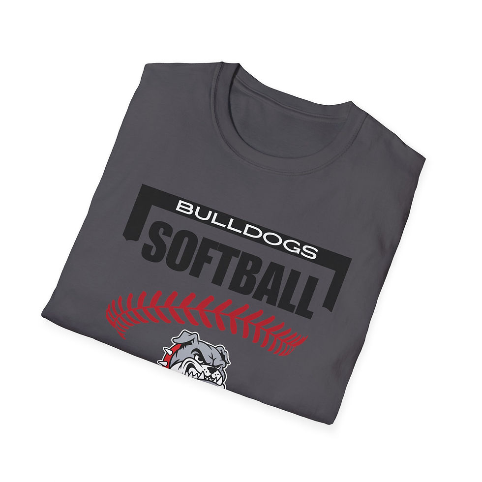 Thumbnail: Unisex Softstyle T-Shirt- Bulldogs Softball 