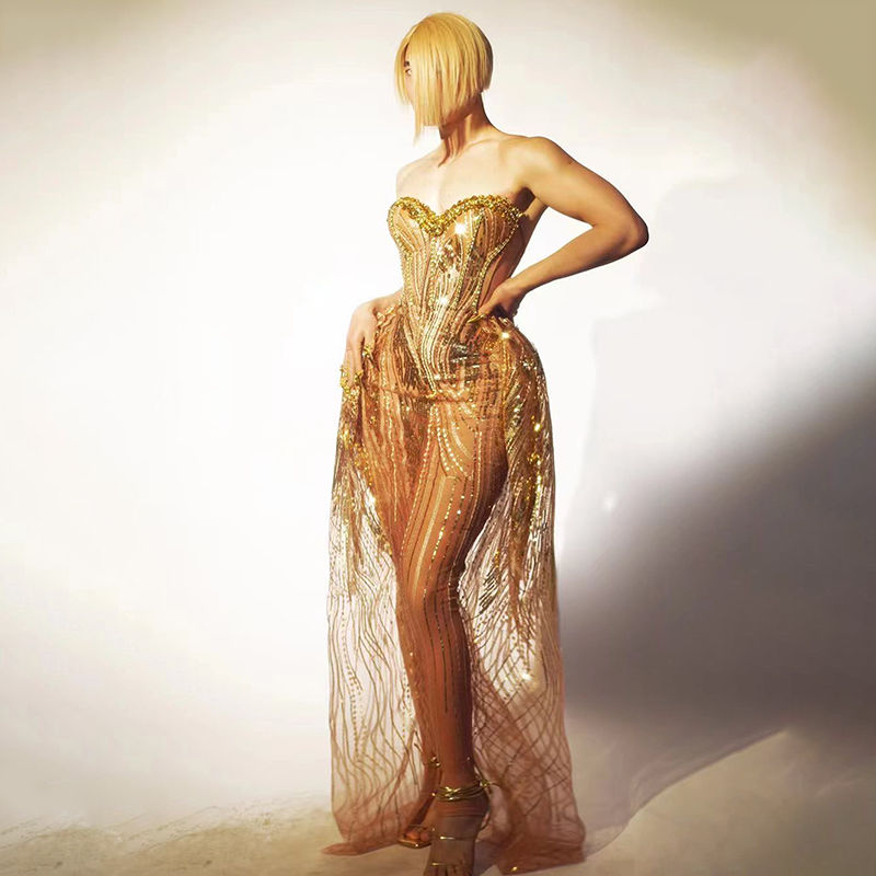 Novance Y4074-B Womens Evening Clothing Wholesale Price Diamond Ball Gown Prom D