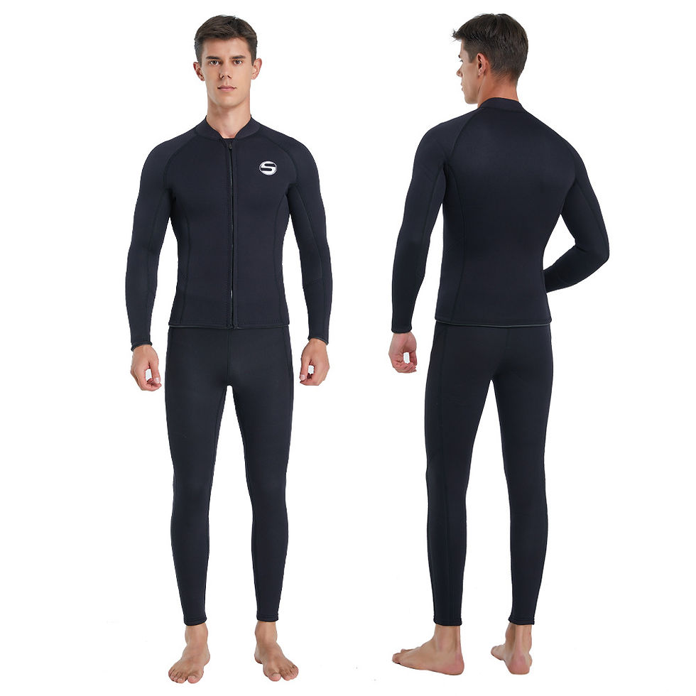 Men's New Professional Diving Suit Cold Proof Warm 3mm Neoprene Top Pants Split