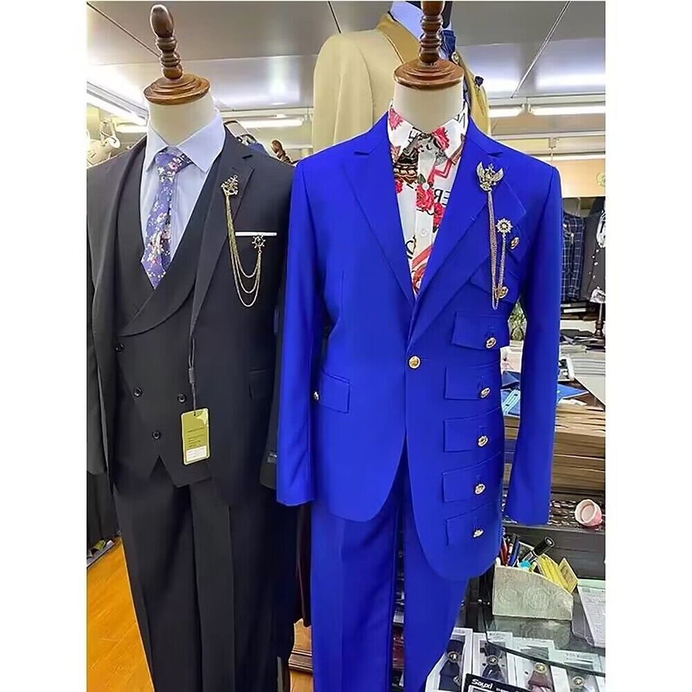 Thumbnail: 2025 Tuxedo Black Men Suits Wedding Groom Slim Fit Asymmetry Blazer Terno Mascul