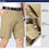 Thumbnail: 100% Cotton Shorts Men Knee Length Boardshorts Classic Brand Comfortable Clothin