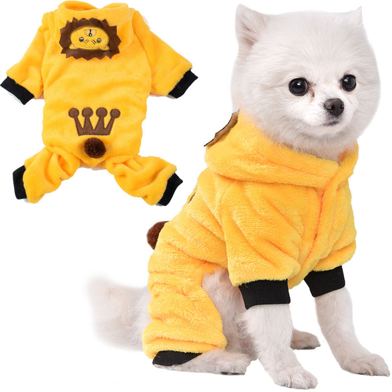 Thumbnail: Pet Dog Clothes Soft Warm Fleece Dogs Jumpsuits Pet Clothing for Small Dogs Pupp