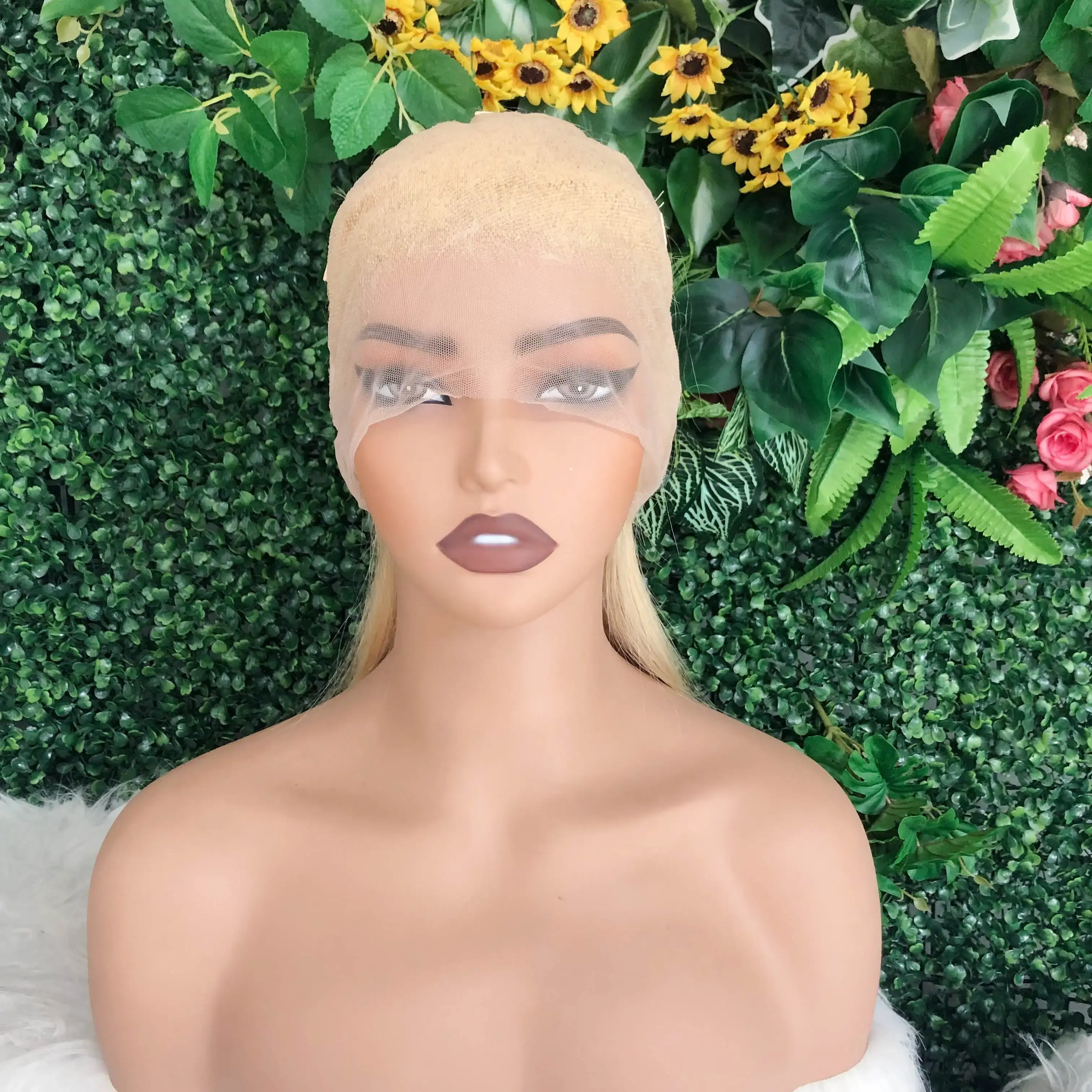 100% Human Hair Full Lace 613 Blonde Straight 13x4 13x6 Hd Lace Frontal Wig 20 3