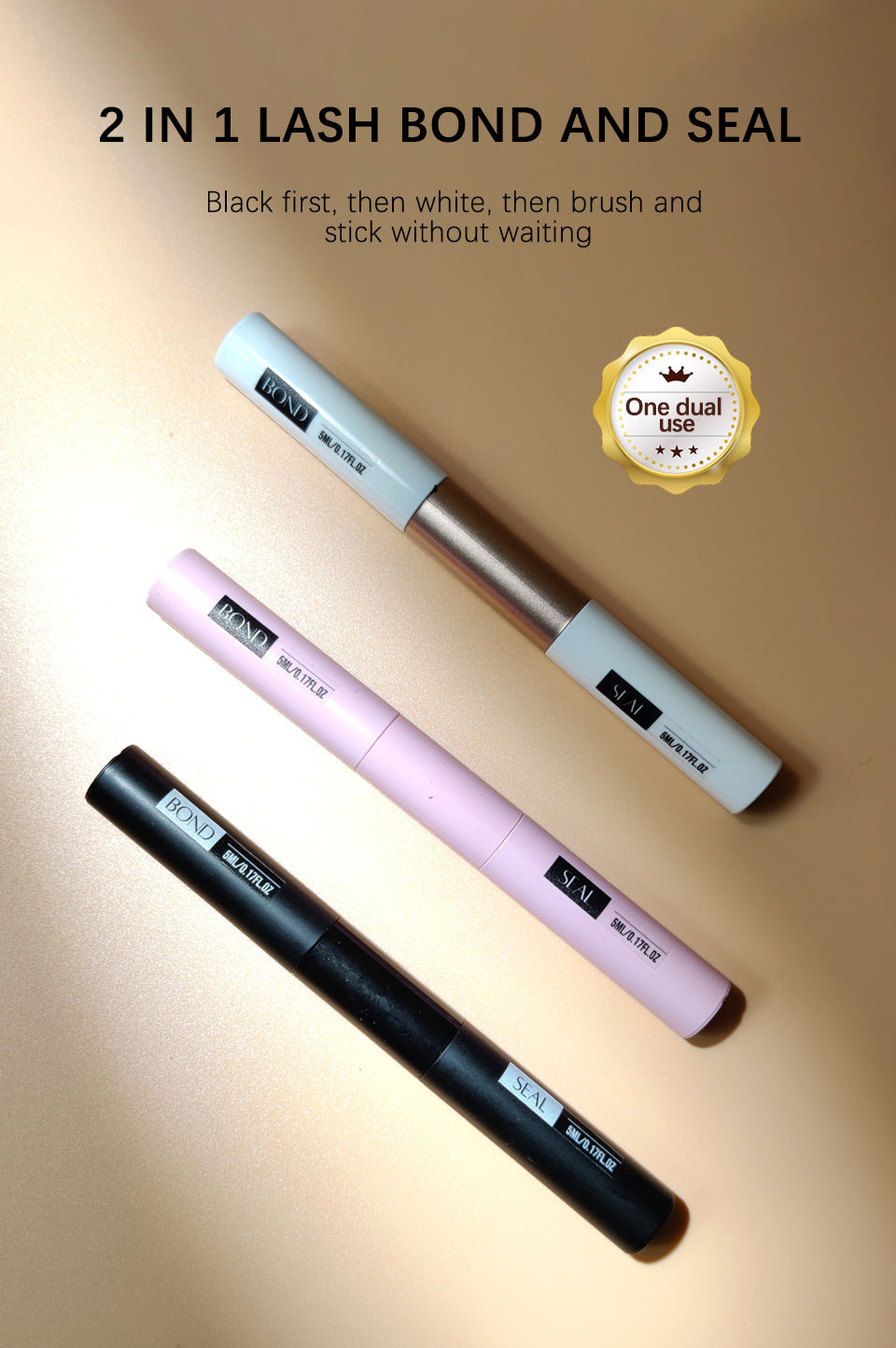 Thumbnail: Lash Bond and Seal Long Lasting 2 in 1 Cluster Lash Glue Free Shipping Waterproo