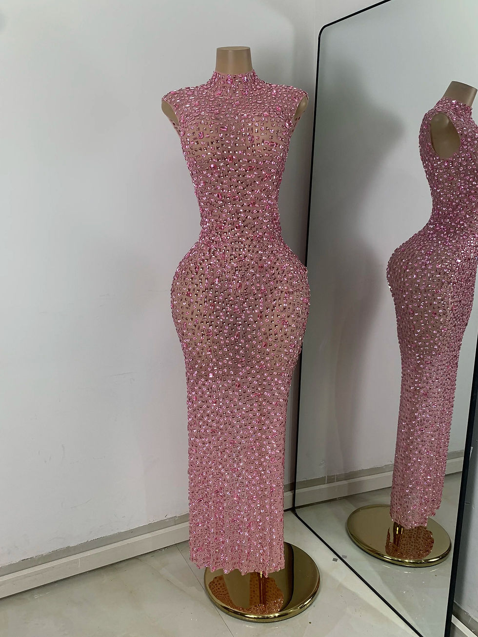 Luxury Crystal Diamonds Long Party Dress Sexy Mesh Sleeveless See Through Evenin