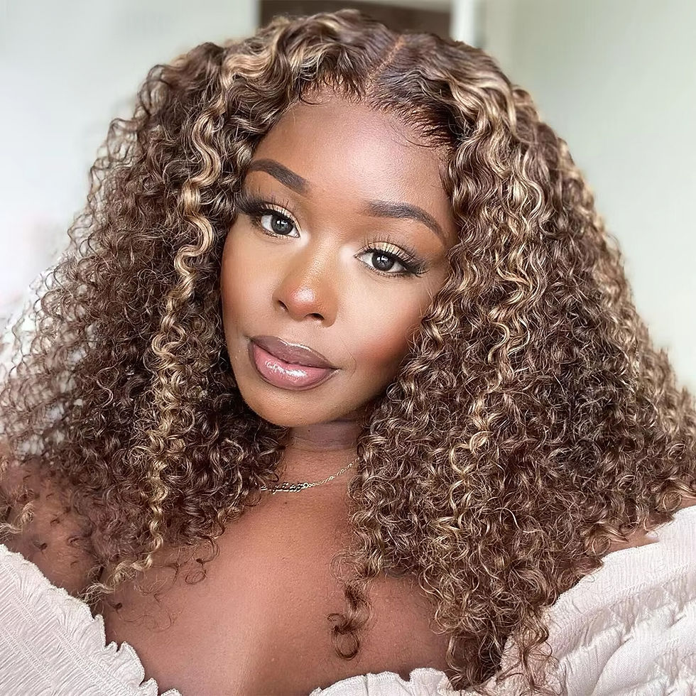 Pre Cut No Glue Highlight Brown Deep Water Bob Wig 13x4 Lace Front Wig Glueless