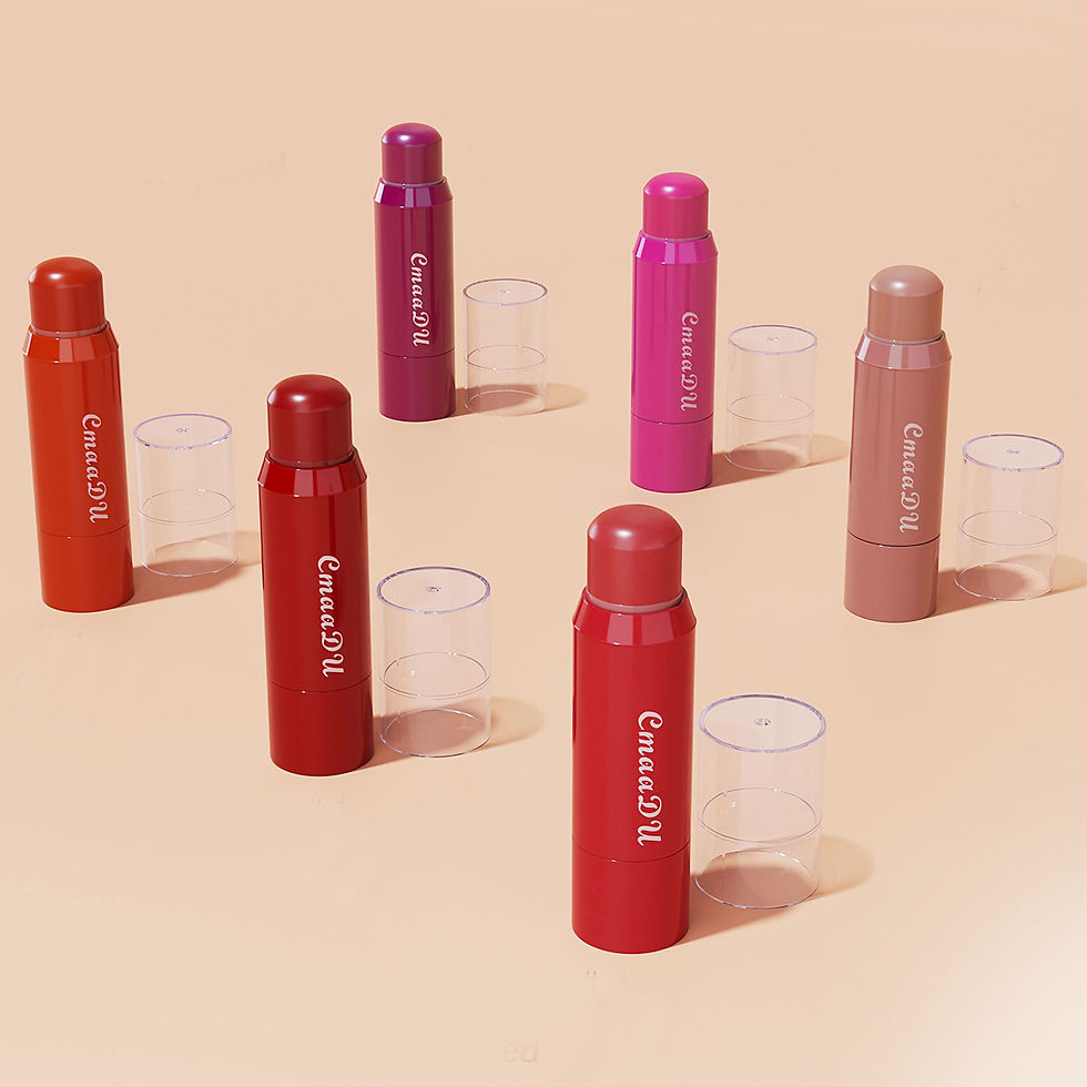 Thumbnail: 6-color blush lipstick combination matte silky multi-functional makeup stick mak