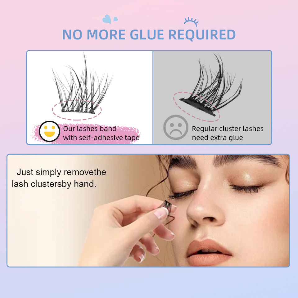 Thumbnail: Lashprofessor Glue-Free DIY Self-adhesive False Eyelashes Self-adhesive Reusable