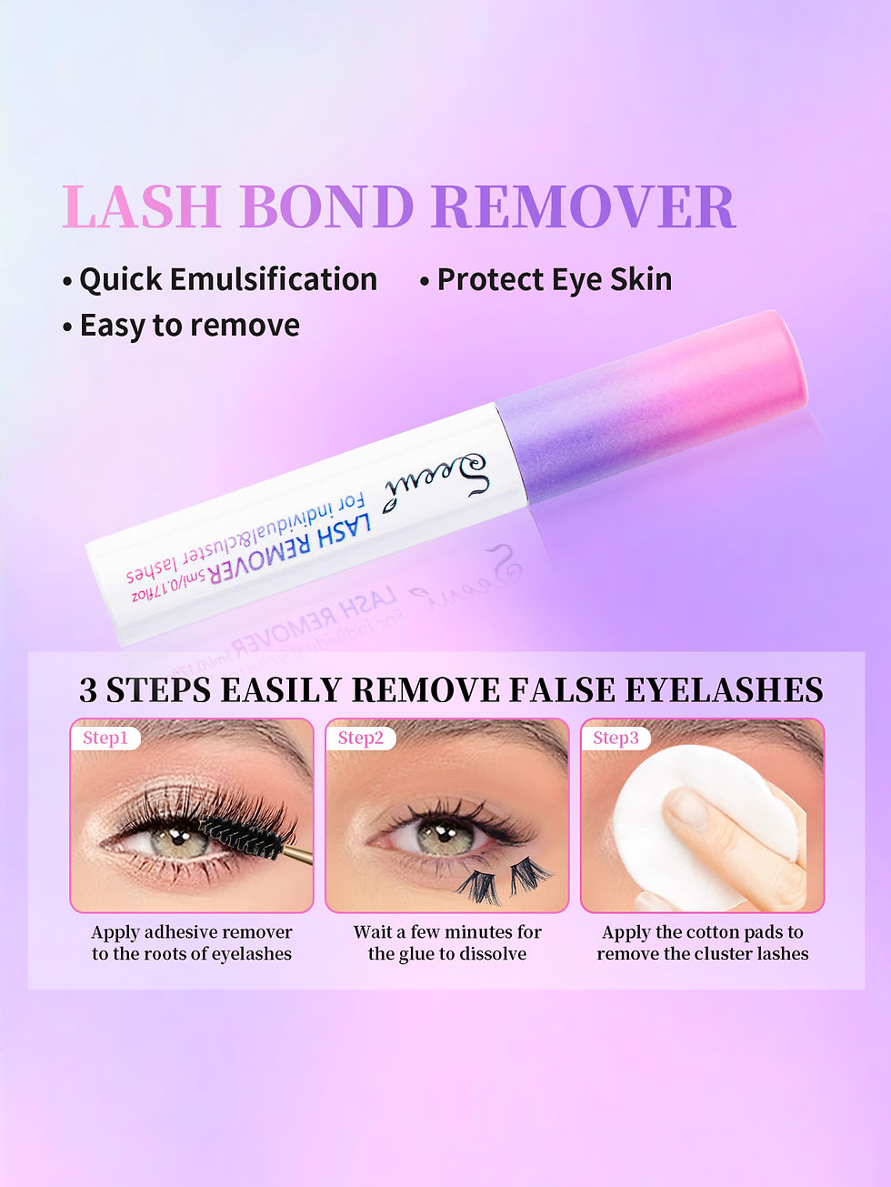 Thumbnail: Eyelash Glue and Seal for Eyelash Clusters Strong Fixed Eyelash Glue Lasting Eye