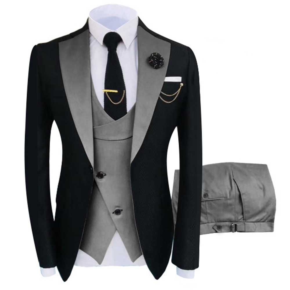 New Costume Homme Popular Clothing Luxury Party Stage Men's Suit Groomsmen Regul