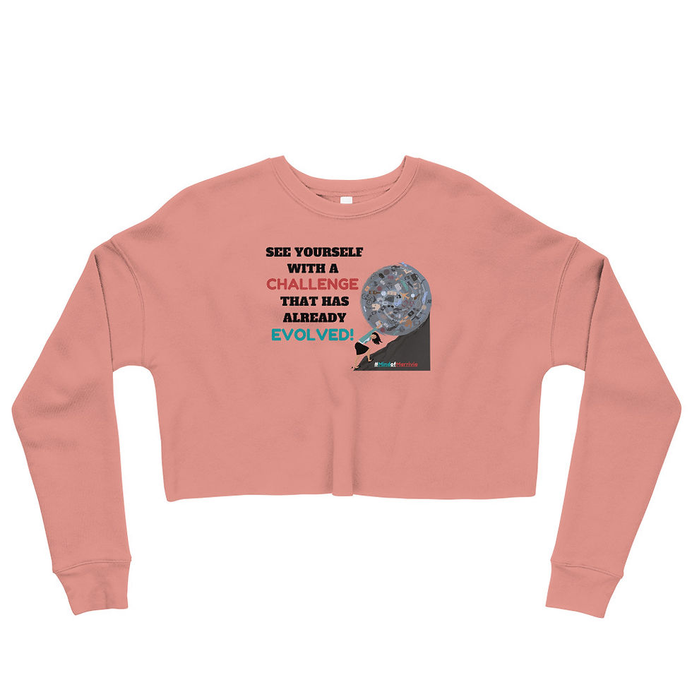 #MindofMarrivia Crop Sweatshirt