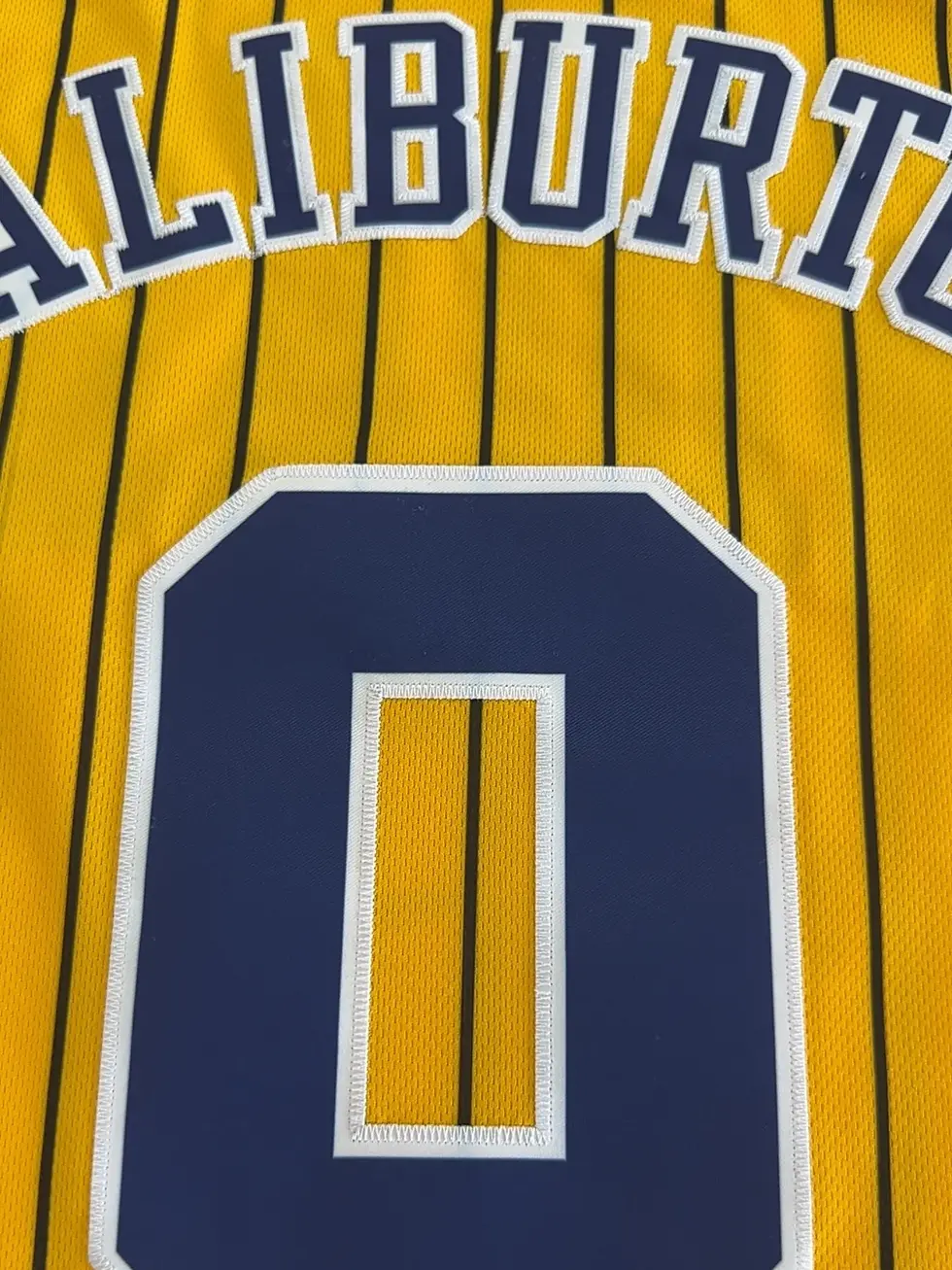 Thumbnail: Men's Basketball Jersey, #31 In Yellow, Embroidered & Stitched Basketball Tank T