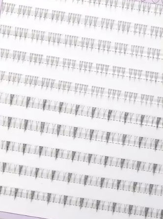 Thumbnail: MIAOJIE 10 Rows 5-7mm Air Lower Eyelashes Fairy Fake LashesSegmented Natural Und