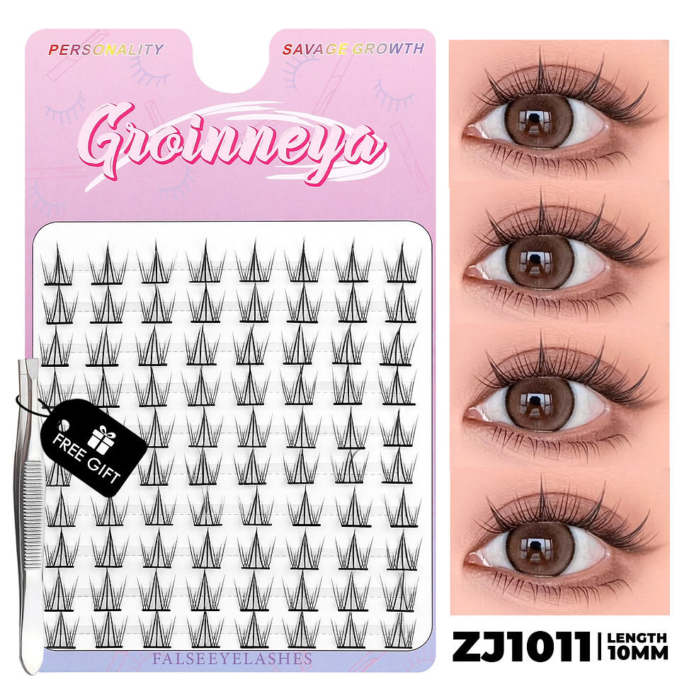 Thumbnail: GROINNEYA DIY Lashes Extension Kit Cute Cat Paw False Eyelashes for Enlarged Eye