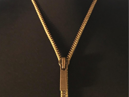 Stuff I made Saturday: Zipper necklace